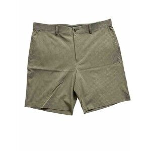 PGA Tour Mens Golf Shorts Sz 38 Khaki Heather Tan Comfort Stretch Inseam 8” NWT